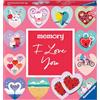 Ravensburger - Memory Gioco per Bambini, San Valentino, Giochi bambina 3 anni e Adulti, Regali Festa della Mamma Originali, 64 carte, 2 a 8 giocatori