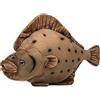 Lilizzhoumax Pesce Passera Peluche 40cm/16, Simulazione Pesce Passera Peluche, Giocattolo Morbido Animale Marino