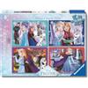 Ravensburger - Puzzle Bambini 5 Anni 4x100 Pezzi, Frozen - Puzzle 5 Anni, Collezione Disney, Include 4 Puzzle 100 Pezzi, Giochi Educativi, Idee Regalo