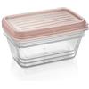 Tescoma CONTENITORI CON COPERCHI 0,7 LT, SET 3 PZ "4FOOD"