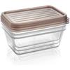 Tescoma CONTENITORI CON COPERCHI, 1 LT, SET 3 PZ "4FOOD"
