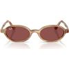 Ray-Ban Occhiali da Sole RB4472 685675 Marrone Crema/Violetto Scuro Unisex 51/20/145