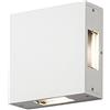 Konstsmide Gnosjö 7984-250 A - Lampada da parete per esterni, in alluminio, 6 x 17 x 17 cm, colore: Bianco