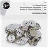 Dritz Snaps magnetici quadrati 3/4 pollici di fissaggi in nichel, 3/4, 12 set