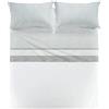 Caleffi - Completo Letto Matrimoniale con Lenzuola Matrimoniali Cotone 100% 240x280, Lenzuolo con Angoli Matrimoniale Coprimaterasso Sotto 180x200 per Materasso Alto 25cm, 2 Federe Cuscino Letto 50x80