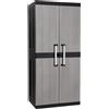 Toomax Armadio 2 Ante Garage Mega Utility Cabinet con Ripiani - Mobile Porta Attrezzi con 4 Ripiani Regolabili