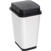 Dea Home Pattumiera Oslo 50L con Coperchio a Doppia Apertura 33 x 44 Cm H 56 Cm - Bidone Rifiuti Design Funzionale