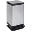 Dea Home Pattumiera Tokyo 80L Effetto Alluminio 38 x 42,5 Cm H 72 Cm - Bidone Rifiuti Pratico ed Elegante
