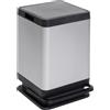 Dea Home Pattumiera Tokyo 60L Effetto Alluminio 38 x 42,5 Cm H 58 Cm - Bidone Rifiuti Pratico ed Elegante