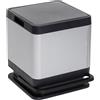 Dea Home Pattumiera Tokyo 40L Effetto Alluminio 38 x 42,5 Cm H 44 Cm - Bidone Rifiuti Pratico ed Elegante