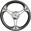 Savoretti Armando VOLANTE TIMONE Ø35 CM A 6 RAZZE CURVE INOX E POLIURETANO BARCA - T22