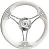Savoretti Armando VOLANTE TIMONE Ø35 CM A 6 RAZZE CURVE INOX E POLIURETANO BARCA - T22