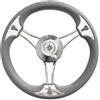 Savoretti Armando VOLANTE TIMONE Ø35 CM A 6 RAZZE CURVE INOX E POLIURETANO BARCA - T22