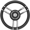 Savoretti Armando VOLANTE TIMONE Ø35 CM A 6 RAZZE INOX E POLIURETANO BARCA GOMMONE - T27