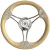 Savoretti Armando VOLANTE TIMONE Ø35 CM A 6 RAZZE CURVE INOX E POLIURETANO BARCA - T22