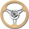 Savoretti Armando VOLANTE TIMONE Ø35 CM A 6 RAZZE CURVE INOX E POLIURETANO BARCA GOMMONE - T22K