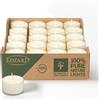 EDZARD 40 Candele tealight, cera di colza in involucro di plastica | bianca, lumini, candeline, per portacandele e lanterne, decorazione tavola, idea regalo