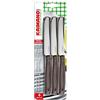 Fiskars Kaimano KDN041406L Dinamik Coltelli da Tavola Mezza Serrazione, Acciaio Inossidabile, Marrone, Taglia Unica, 6 unità