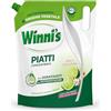 Winni's Detersivo Piatti a mano, Lime e Fiori di Mela, 900 ml