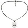 Seven Collana con piastrina 1899 A.C. MILAN, Acciaio, Per bambini, Ragazzi e adulti, Calcio, Prodotto ufficiale, Idea regalo tifosi