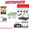 CCD SONY KIT WIRELESS VIDEOSORVEGLIANZA AHD 2MP DVR FULL HD 4 TELECAMERE+HARD DISK 1000GB
