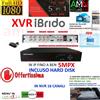 AMN SICUREZZA DVR NVR IBRIDO 5IN1 AHD TVI CVI 8 CH CANALI FULL HD IP CLOUD 3G WIFI 5mpx HD 2TB