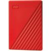 Wd WESTERN DIGITAL MY PASSPORT HDD 4.000GB ESTERNO USB 3.0 ROSSO