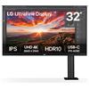 LG 32UN880K-B Monitor PC 80 cm (31.5") 3840 x 2160 Pixel 4K Ultra HD LCD Nero