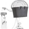 Trixie Cesto Bici Anteriore in Polyrattan - Grigio
