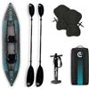 Coasto Liberty Kayak Gonfiabile PB-CKLIB2-2 Posti - Stabilità, Velocità e Comfort - 399x93cm - Max 180kg