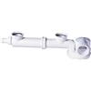 Wirquin 30723640 Sifone per lavello a 2 vasche, bianco