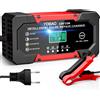 YDBAO CARICABATTERIE AUTO 12V 10A INTELLIGENTE CARICA BATTERIA AUTO MOTO MULTIFUNZIONE