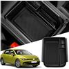 Ruiya per V W Golf 8 GTI GTD GTE 2020-2024 2025 Console Centrale Portaoggetti, Organizer da Braccioli per Console Golf 8 Centrale Consolle Braccioli Vano Contenitore Portaoggetti Golf 8 Accessori