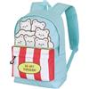 Oh My Pop! Popcorn-Zaino HS FAN 2.2, Blu, 31 x 44 cm, Capacità 24 L