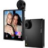 OBA iKKO MindOne Pro AI Phone: Compatto 4" AMOLED, Dual OS, Vetro Zaffiro, 50MP Flip Camera, Internet Globale Free. BLACK