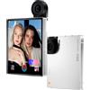 OBA iKKO MindOne Pro AI Phone: Compatto 4" AMOLED, Dual OS, Vetro Zaffiro, 50MP Flip Camera, Internet Globale Free. White