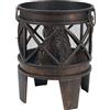tepro Fire Pit Gracewood, nero/bronzo (42 x 42 x 53 cm)