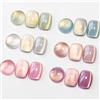 MIZHSE Set di smalti magnetici in gel UV per unghie, 6 colori glitterati | Cat Eye - Set di smalti magnetici in gel UV, per manicure a casa e salone