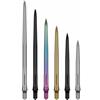 Caliburn | EZ-EVO - Punti di ricambio con punta in acciaio liscio, colori assortiti (arcobaleno, 50 mm)