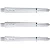 WINMAU PRO-Force White Medium Nylon Ring Grip Dart Stems - 1 Set per Pack (3 shafts in Total)