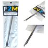 F2M - Ago innesco inox 20cm 10 pezzi - Tubo rigido porta aghi con custodia - Aghi innesco mare per vermi, sarda, calamaro, bibi e arenicola - Surfcasting