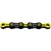 KMC DLC 11 Chain Black/Yellow, Catena Unisex-Adulto, 1/2 x 11/128