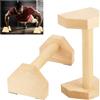 TOATELU 2 manopole per flessione, maniglie antiscivolo, push up, bar, yoga, parallette in legno, poggiapolsi per interni ed esterni (1 paio, 25 cm)