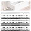WIYETY Guide per cassetti 310 mm x 17 mm (8 pezzi), guide per cassetti con cuscinetti a sfera in acciaio, scanalatura per cassetti con set di viti, estrattore cassetto