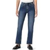 Amazon Essentials Jeans a Vita Alta a Gamba Dritta Donna, Grigio Pietra delavé Scuro, 46-48 Corto