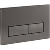 Empyreal Placca di controllo, pezzi di ricambio per cassetta di scarico, modelli precedenti Placca di controllo per Geberit Sigma01 UP320&300, Doppio scarico(Grigio scuro)