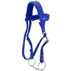 TopHomer Briglia per cavalli, con redine, regolabile, colore rosso, con testa e cuscino morbido (S, blu)