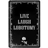 Bestylez Divertente insegna gotica per la decorazione della stanza, con scritta Live Laugh, per sala grunge gotica, casa spettrale, camera da letto gotica, bagno, stanza indie, ufficio, 20 x 30 cm (942)