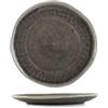 H&H Set 6 Piatti Frutta in Stoneware Yucatan 21 cm - Colore Marrone - Design Minimal con Effetto Reactive e Texture Materiche - Perfetti per Frutta, Dessert e Contorni - Adatti anche alla Ristorazione