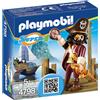 PLAYMOBIL 4798 - Sharkbeard il pirata, personaggio da gioco, figurina da collezione